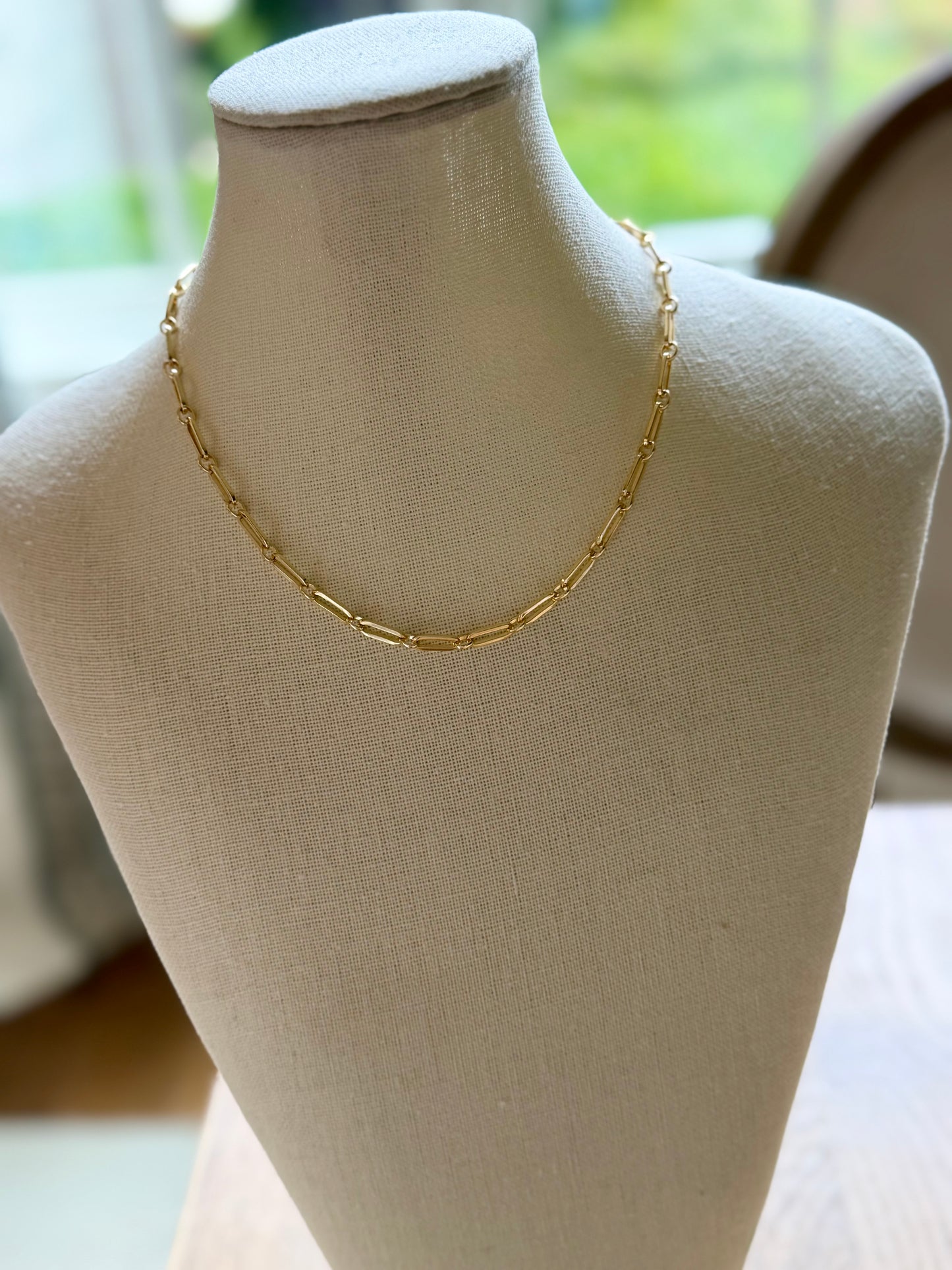 Gold Paperclip Chain