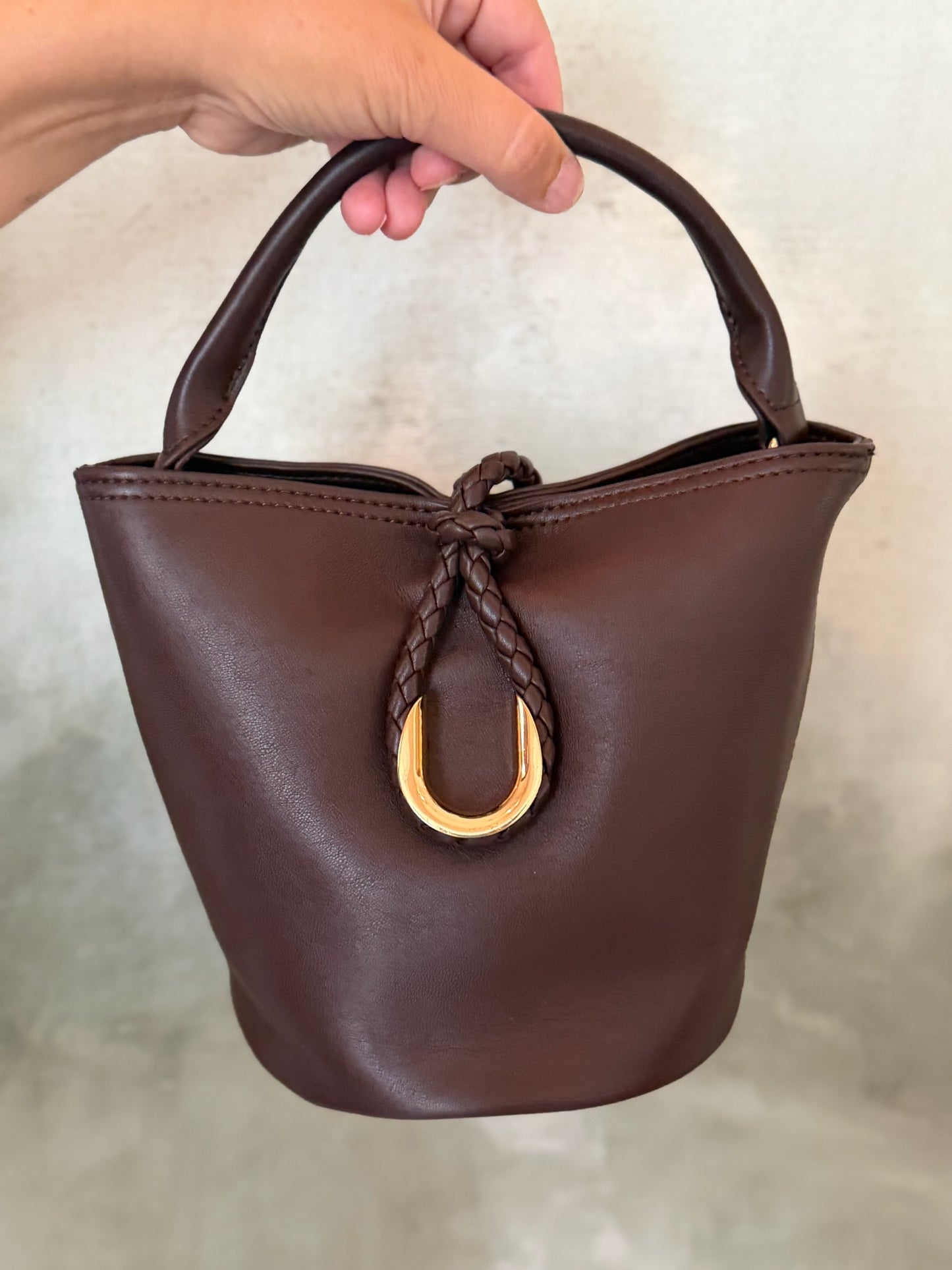 Bucket Purse - Dark Cocoa