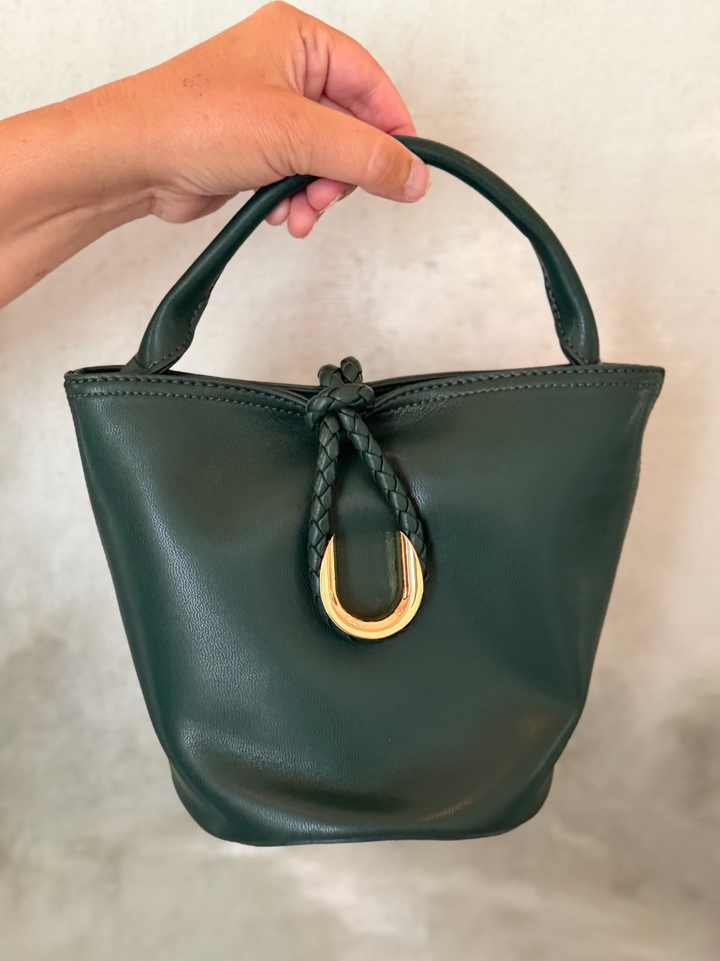 Bucket Purse - Hunter Green