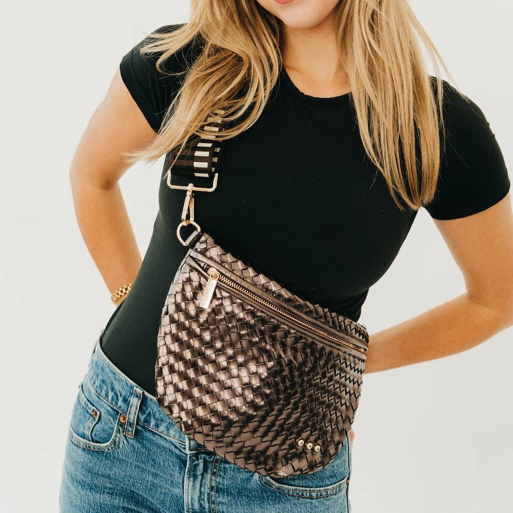 The Kaitlyn Crossbody-Metallic Gunmetal