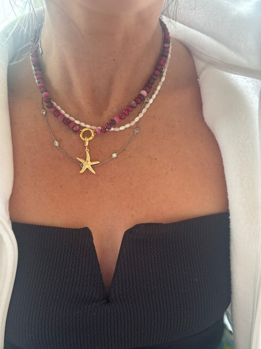 Starfish Sangria Necklace