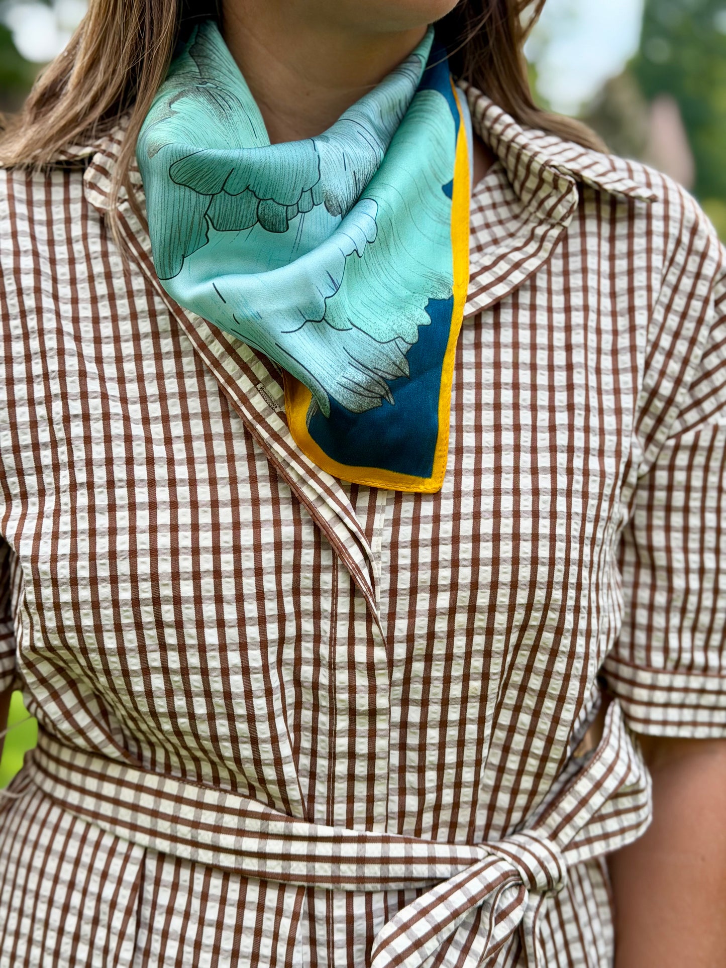 Marigold Mist Silk Scarf