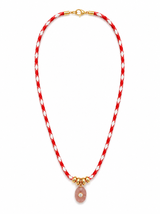 Rose Cord Necklace