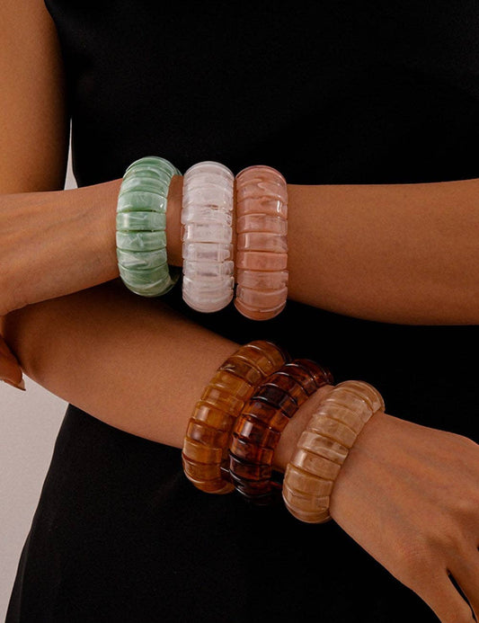 Seaglass Acrylic Bracelet