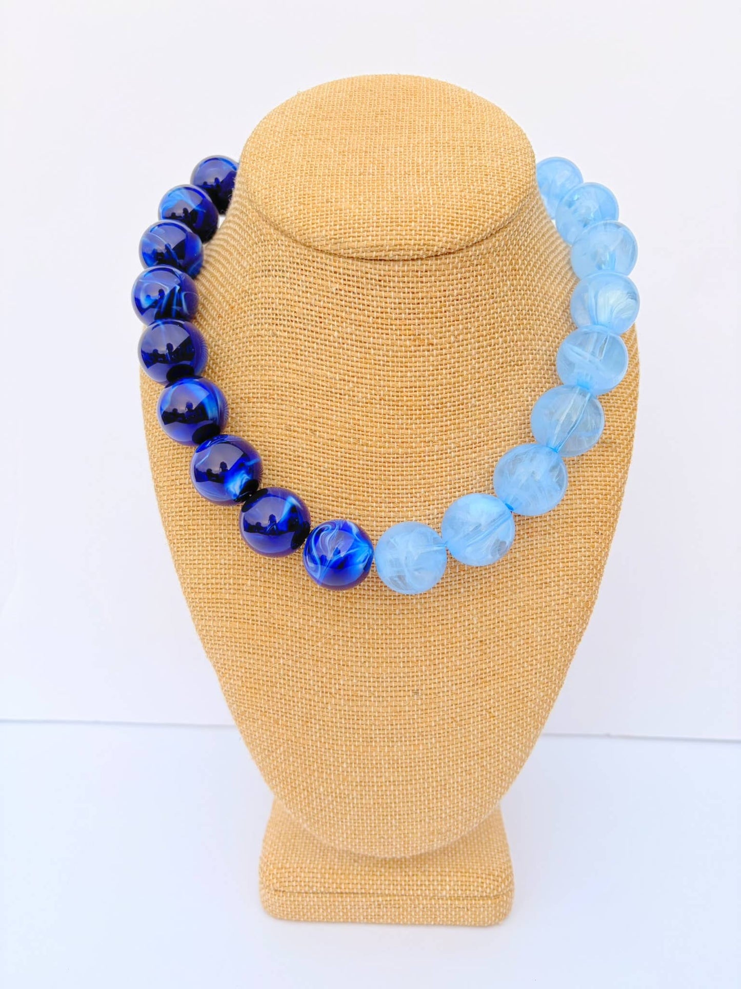 Two Tone Blue Necklace