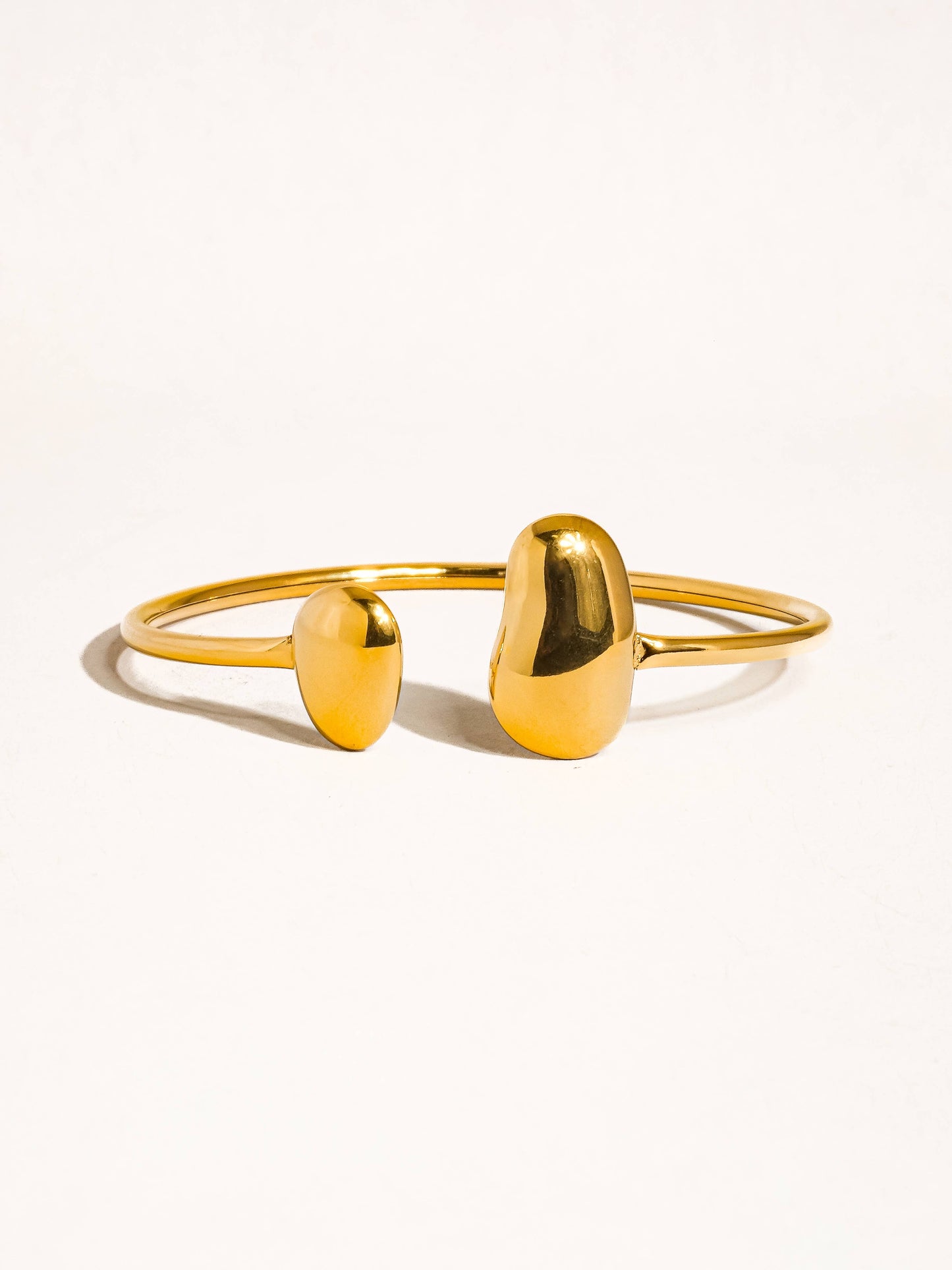 Mazie 18K Non-Tarnish Round Thin Bracelet: Yellow Gold