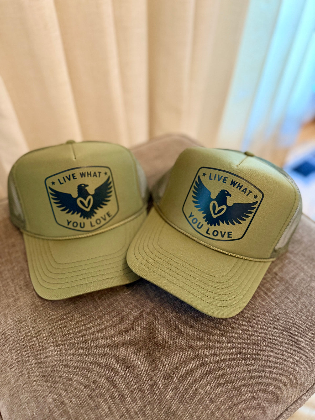Olive Trucker/ Black Heart of an Eagle