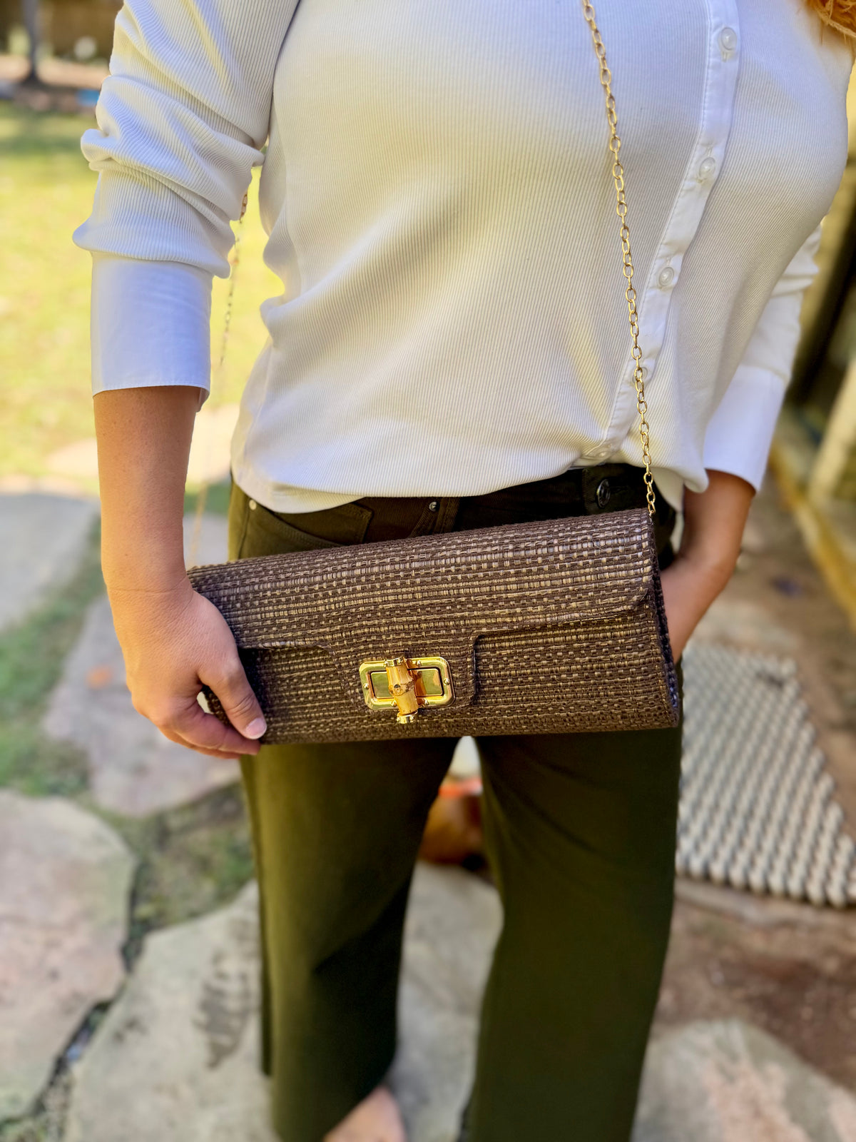 Bamboo Clutch