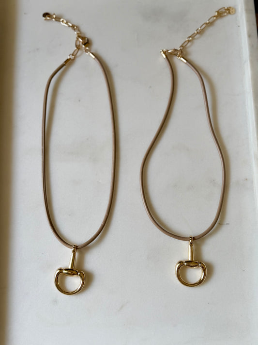 HorseBit Charm Necklace