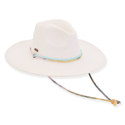 Pastel Paradise Safari Hat With Chin Cord