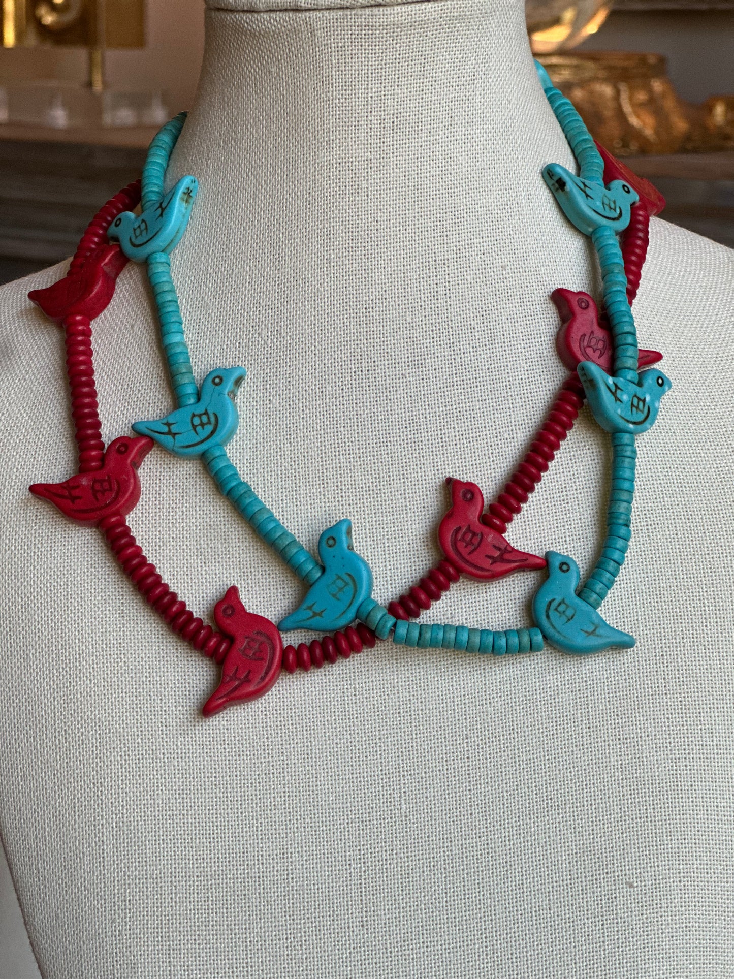 Red Songbird Necklace