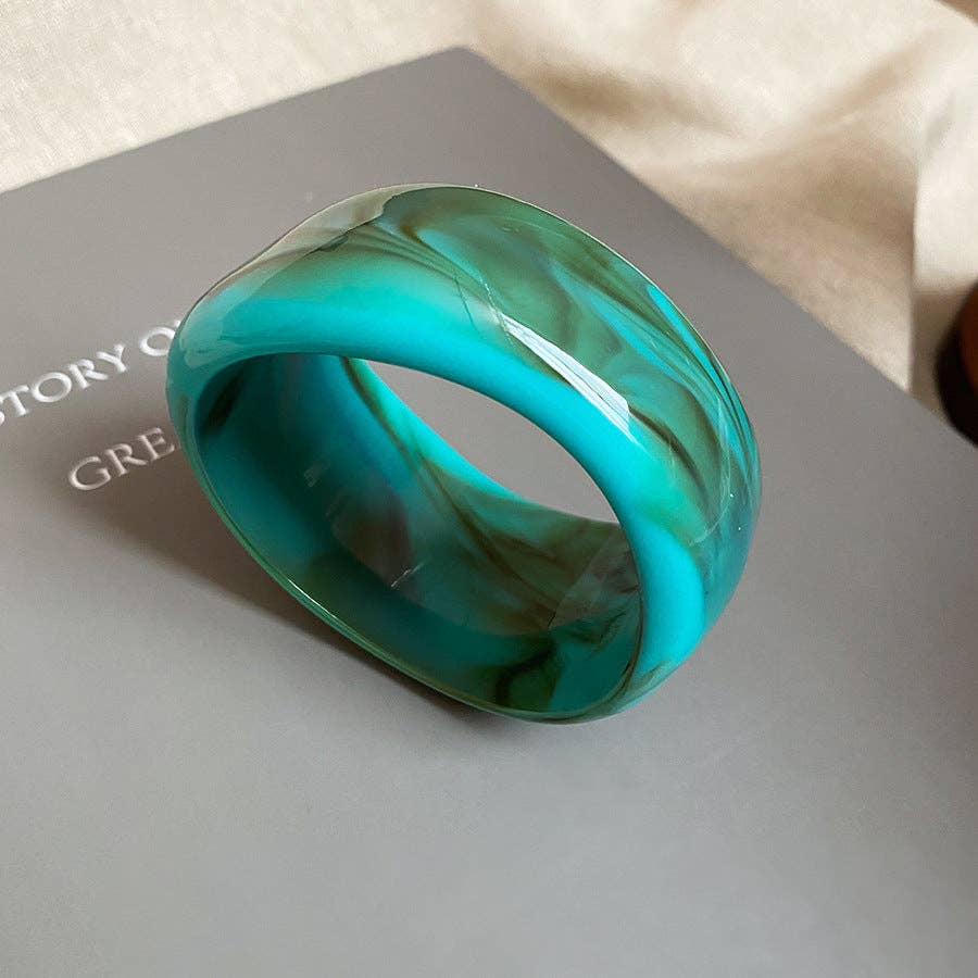 Ocean Mist Resin Bangle