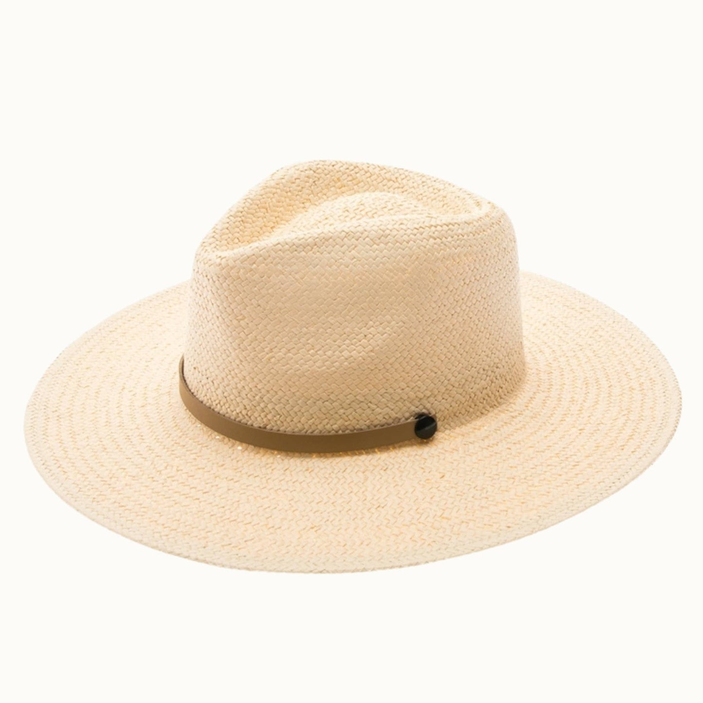Handwoven Ivory Toyo Straw Panama, Adjustable