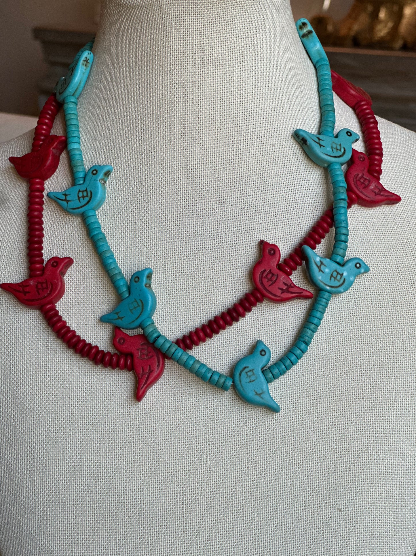 Turquoise Songbird Necklace