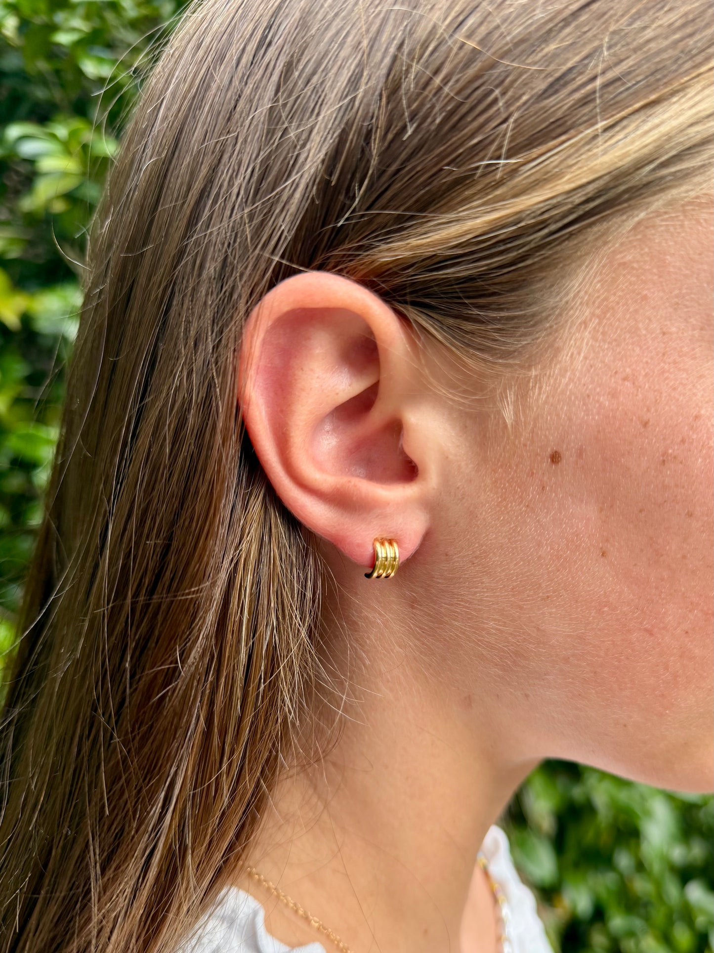 Half Hoop Studs