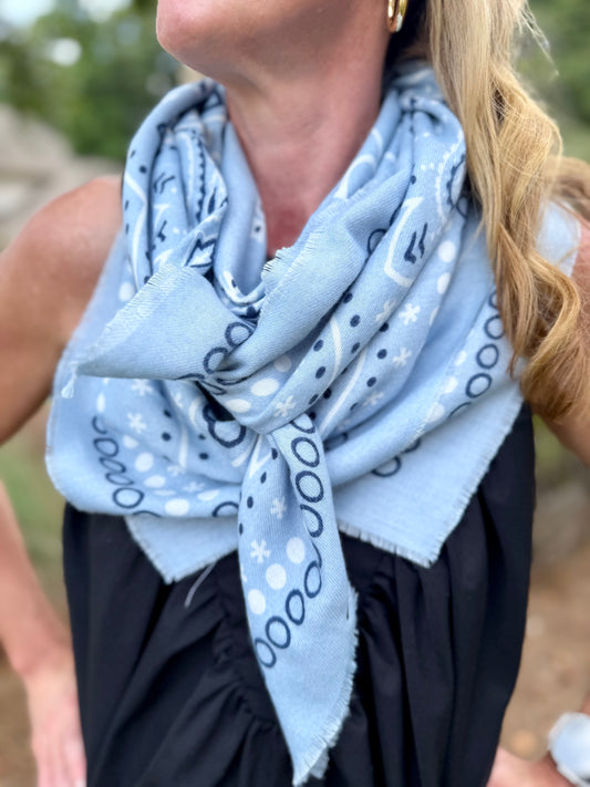 The Jolene Scarf : Blue
