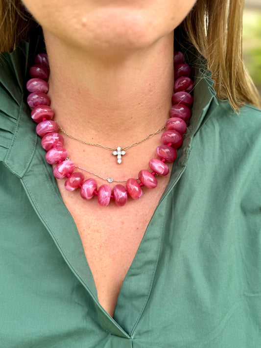 Berry Beaded Magnetic Necklace