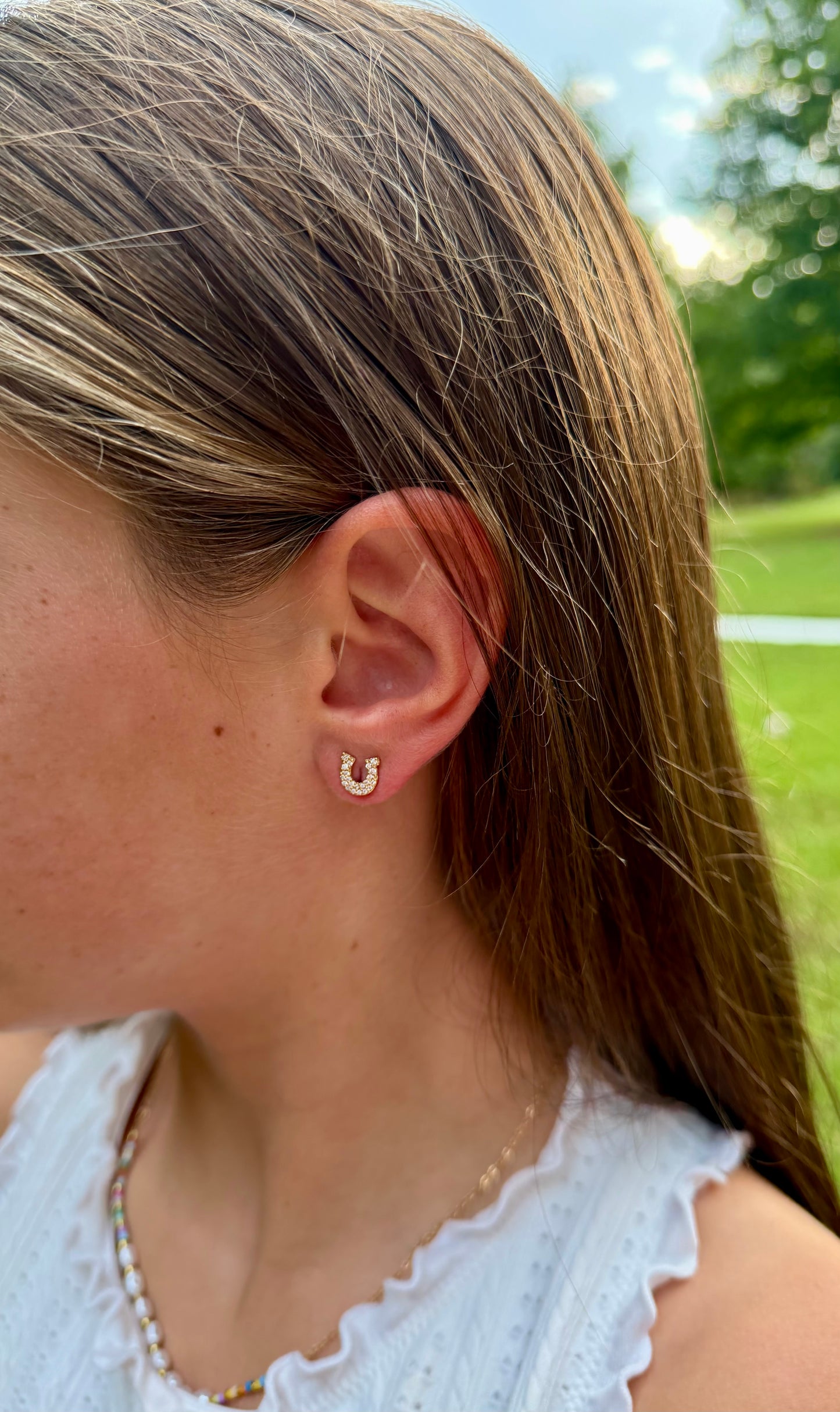 Lucky Horseshoe Studs