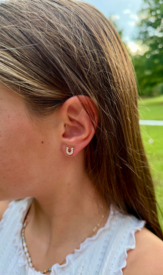 Lucky Horseshoe Studs