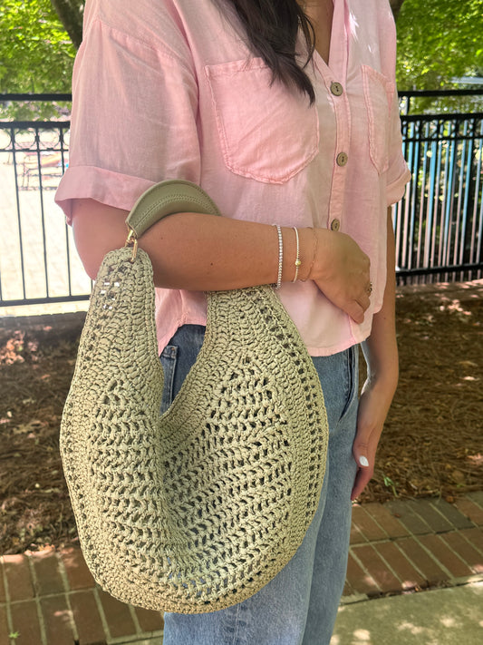 Crochet Hobo Bag