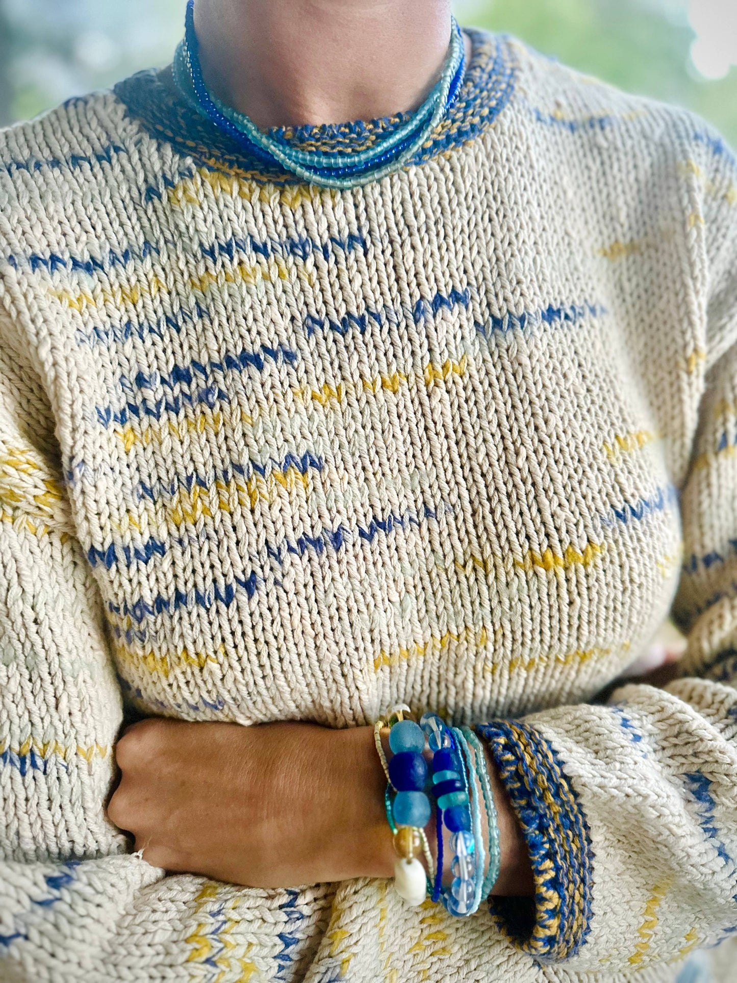 Seed Choker Necklace | Blue Marlin : Medium