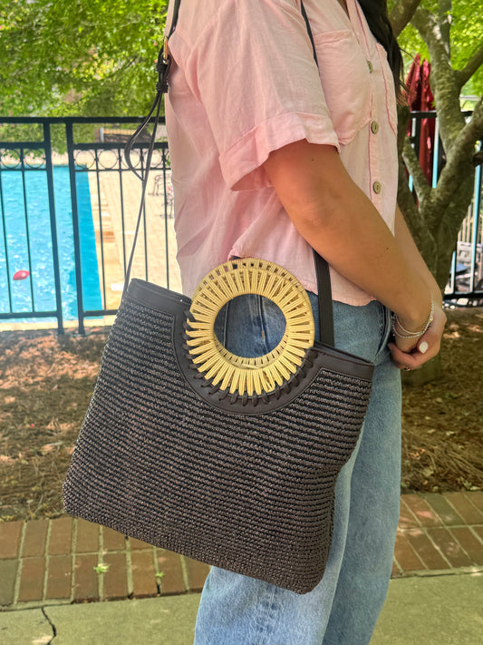 Straw Crossbody/Tote Bag