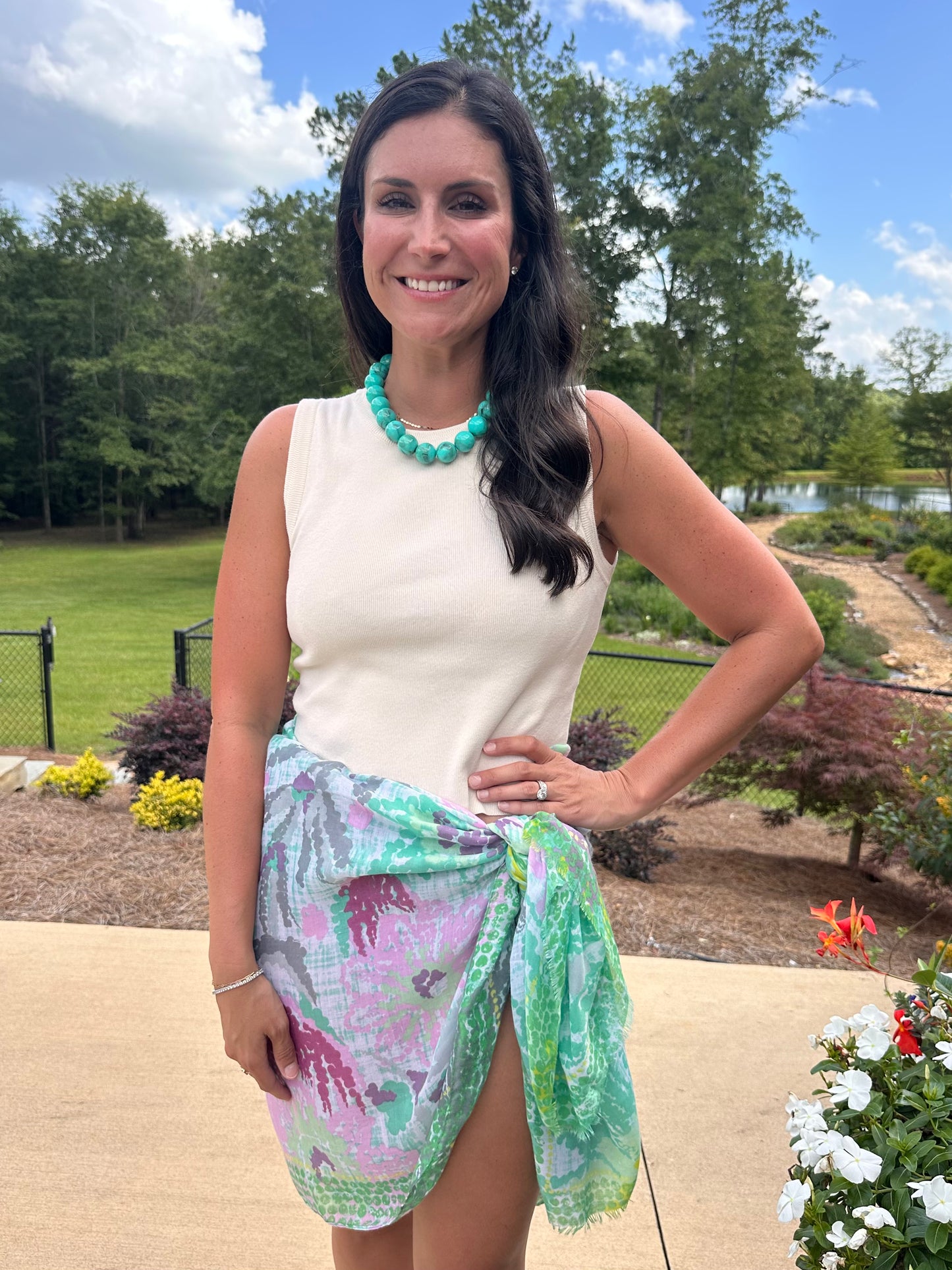 Ocean Garden Sarong