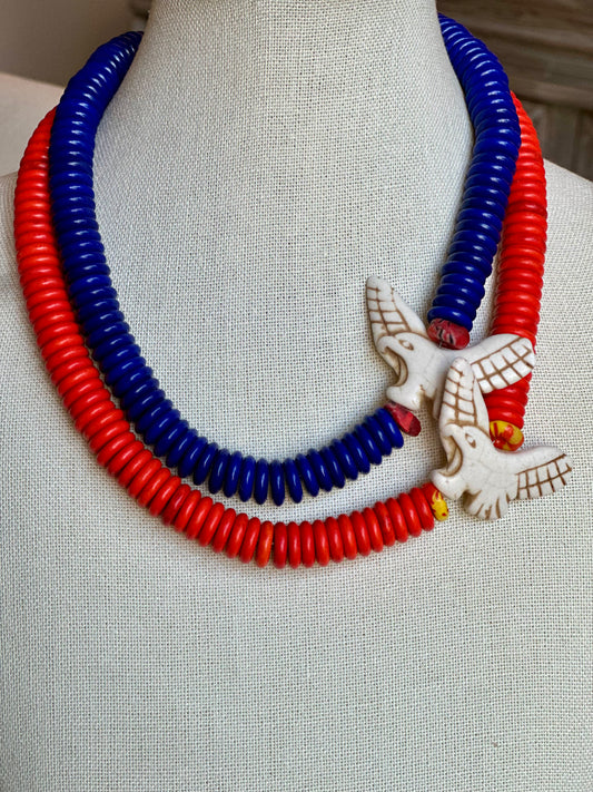 The Plains Necklace in Orange
