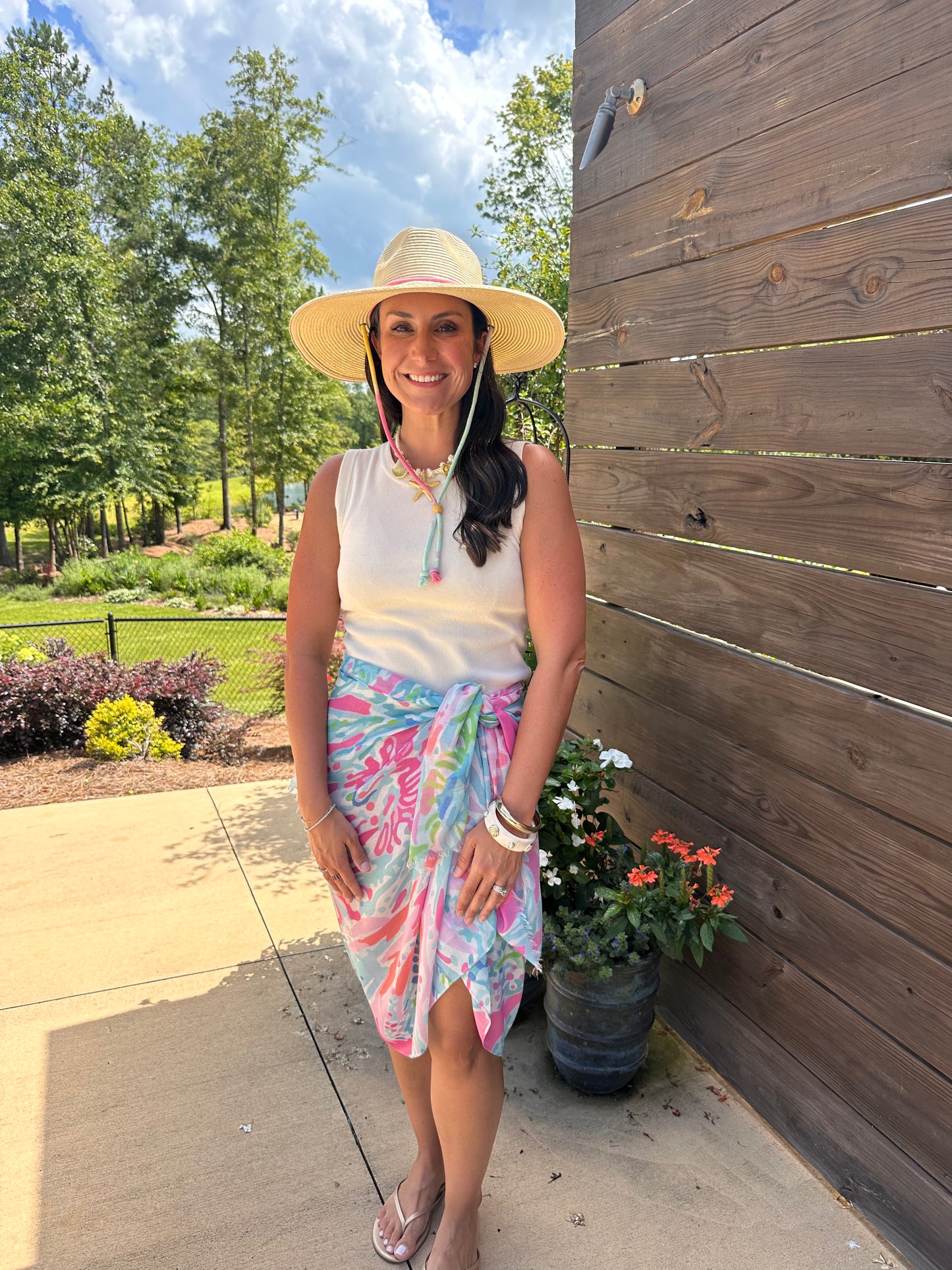 Coastal Bloom Sarong