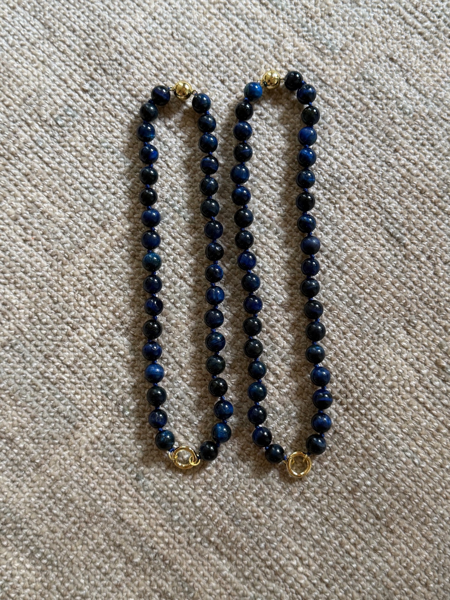 Navy Magnetic Beads