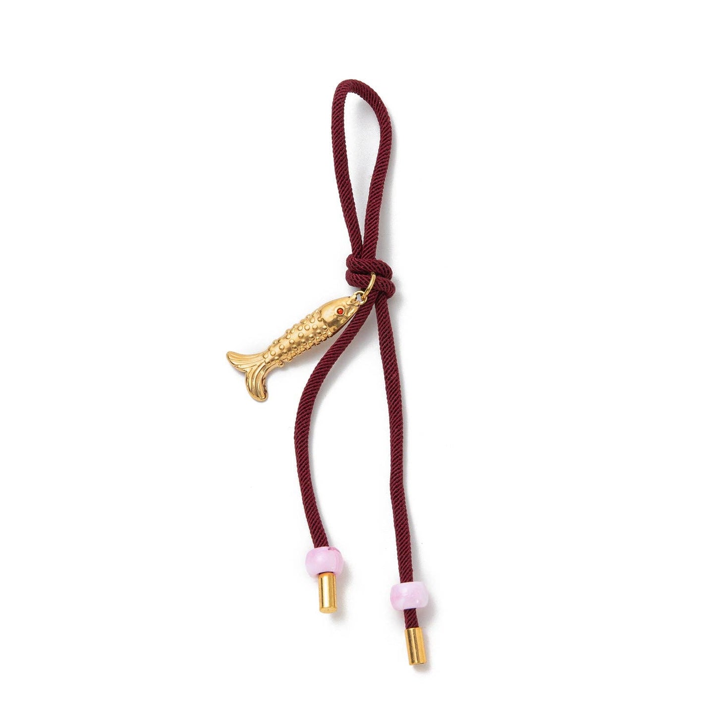 Lucky Catch Bag Charm - Brown