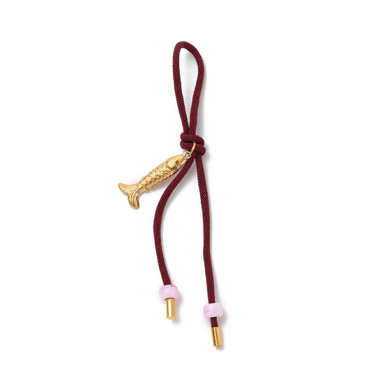 Lucky Catch Bag Charm - Brown