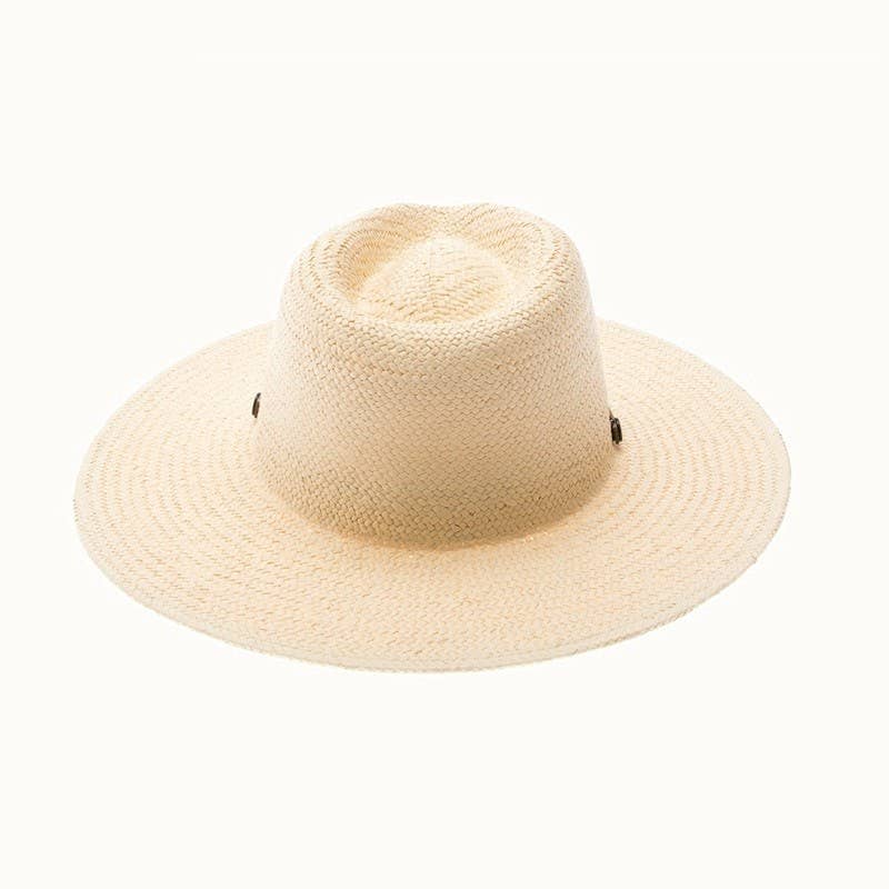 Handwoven Ivory Toyo Straw Panama, Adjustable