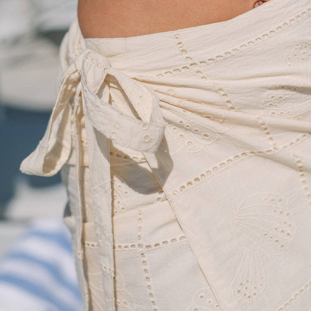 Ivory Shell Marina Sarong