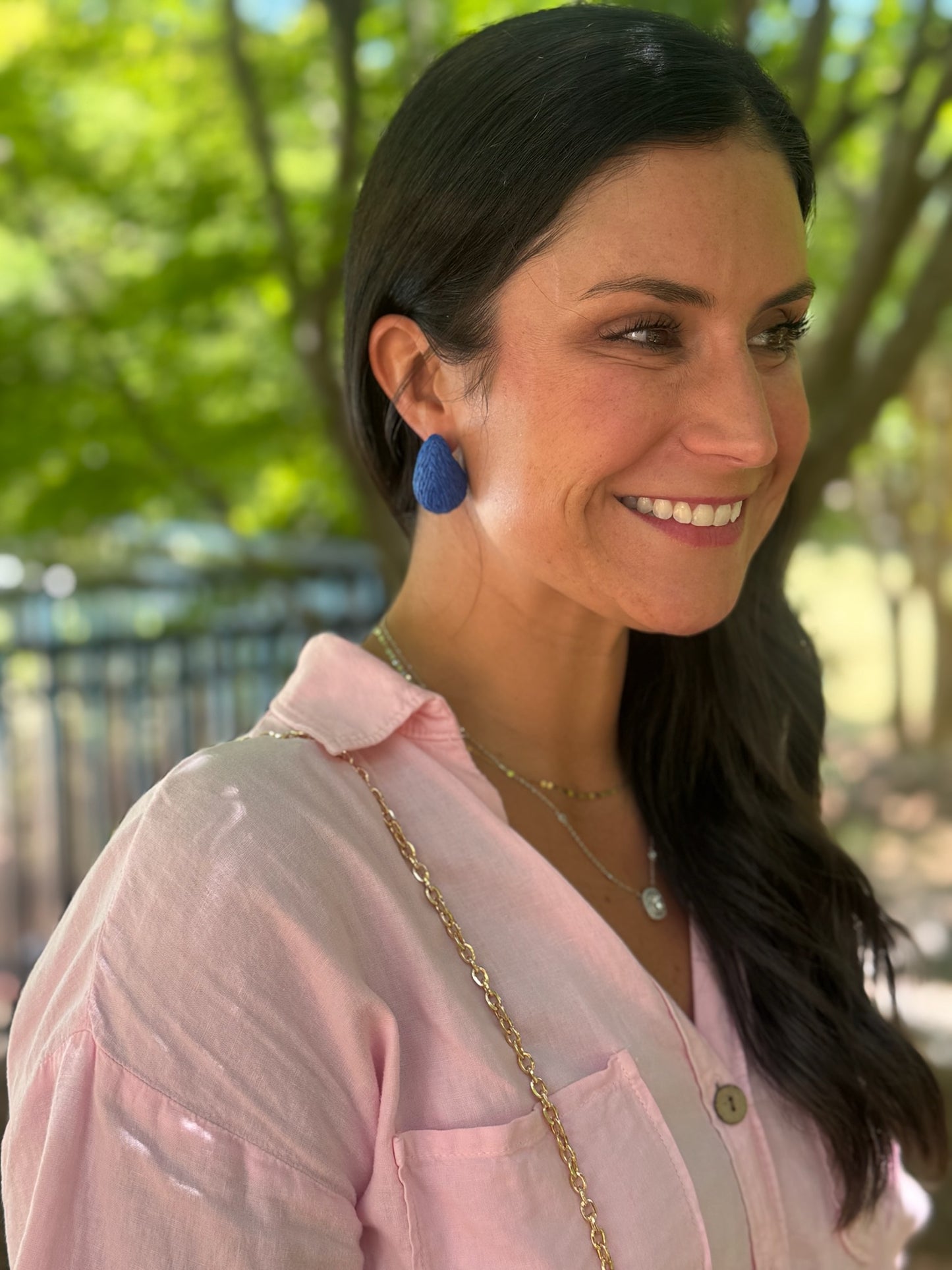 Raffia Teardrop Earring