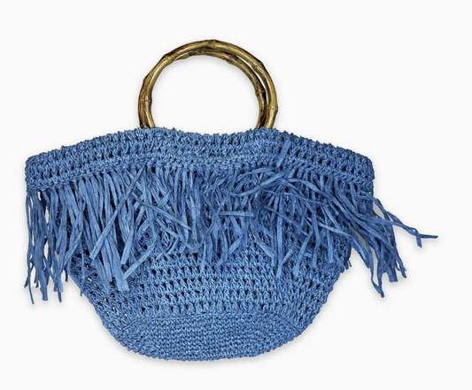 Raffia Fringe Bag