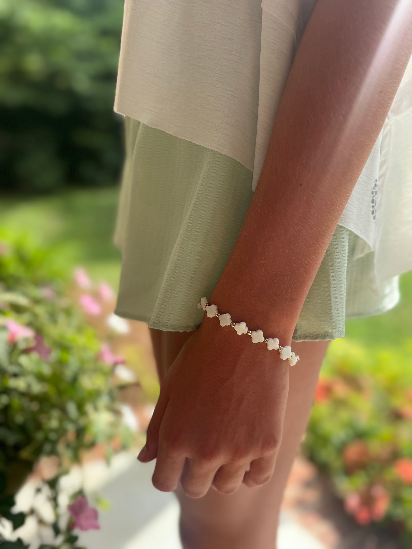Clover and Gold Bracelet