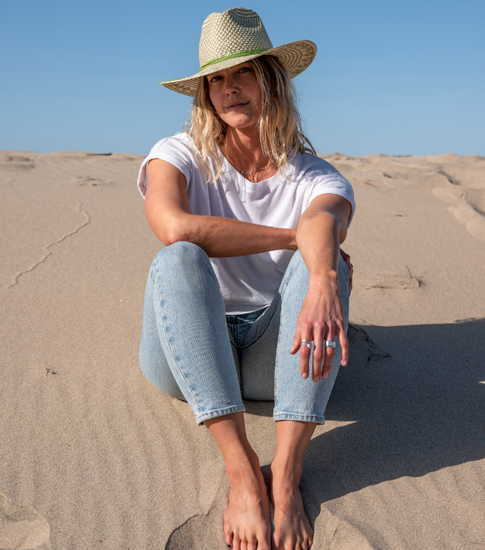 Safari Straw Sun Hat - Style Eppie: Green