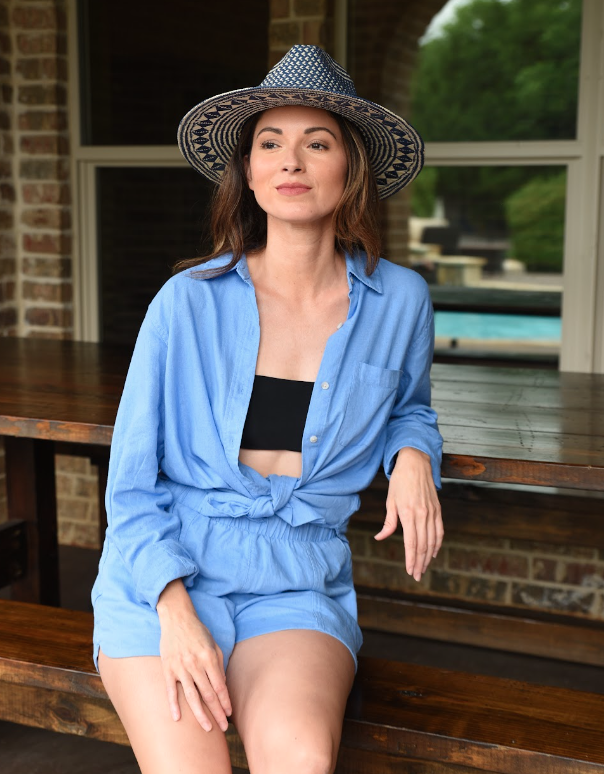 Safari Straw Sun Hat - Style Eppie: Green