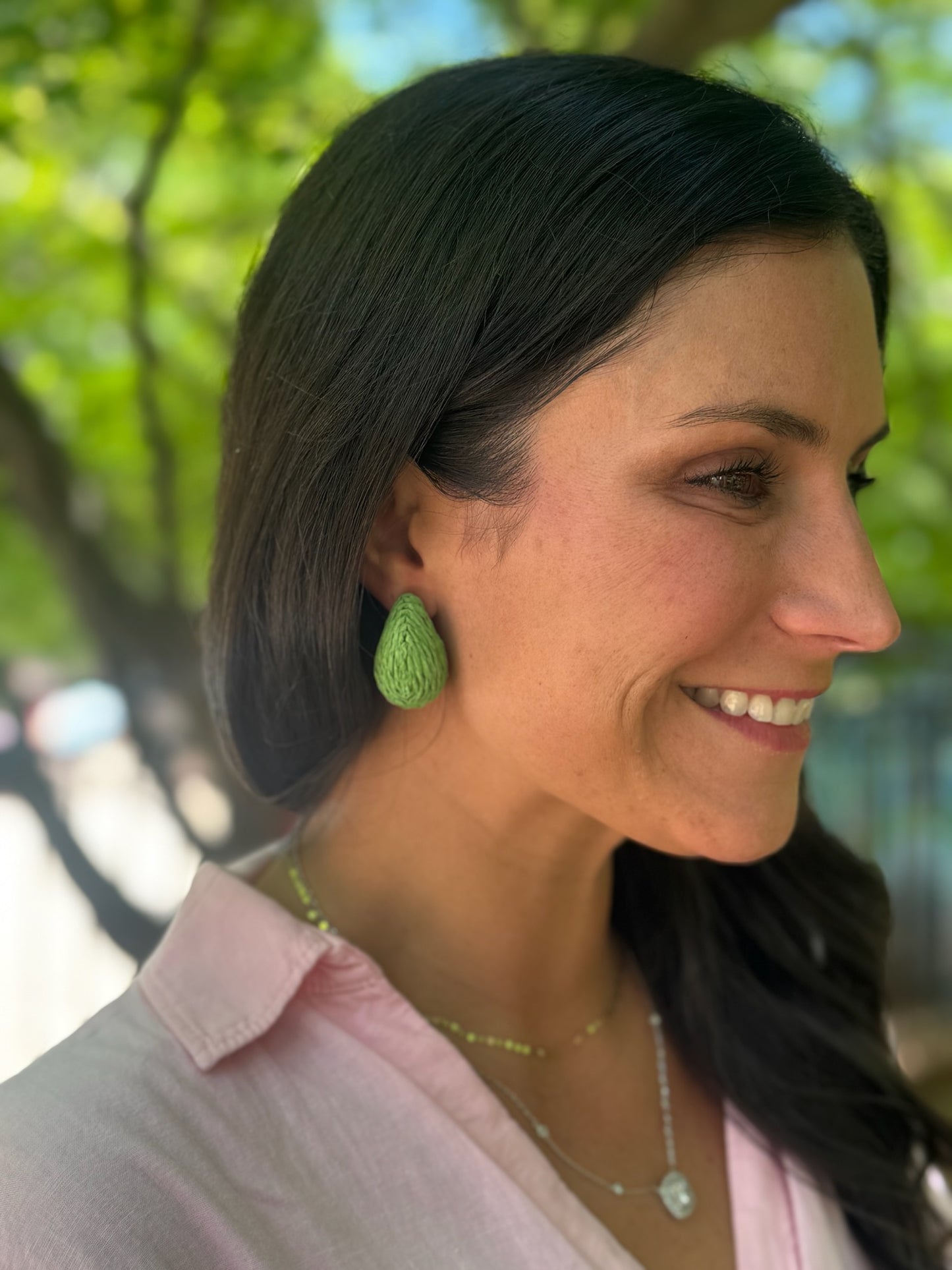 Raffia Teardrop Earring