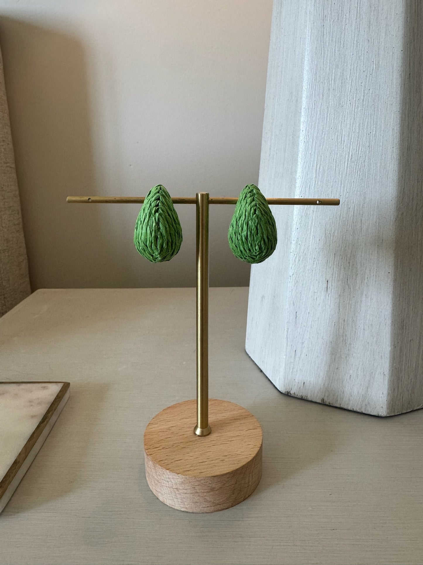 Raffia Teardrop Earring