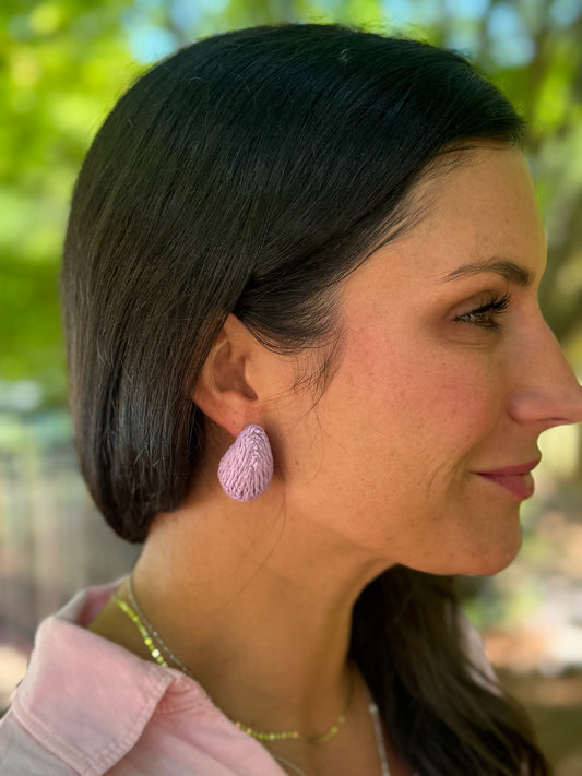 Raffia Teardrop Earring
