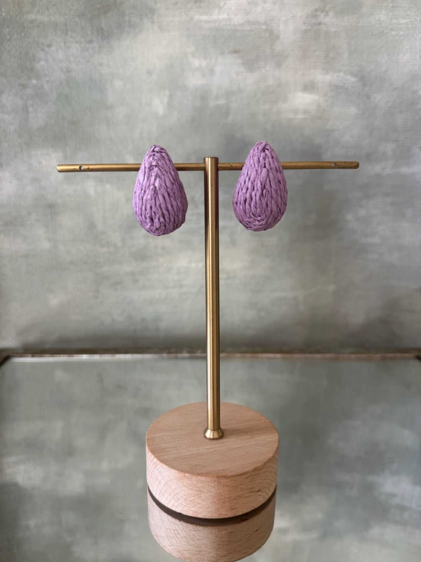 Raffia Teardrop Earring