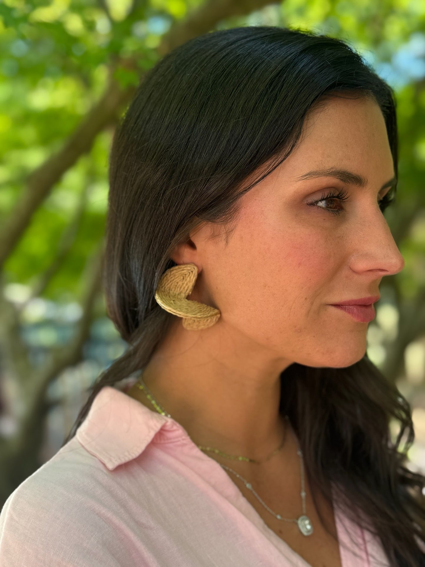 Twist Raffia Earrings