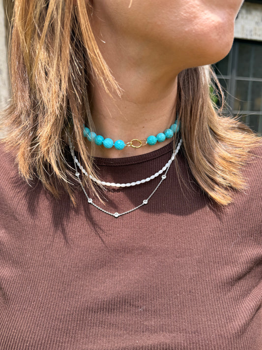 Turquoise Beaded Choker