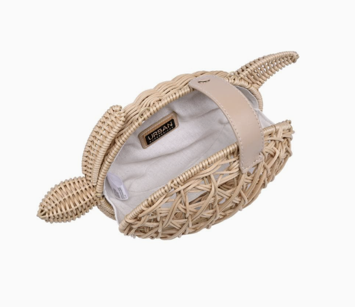 Turtle Crossbody Bag with Gold Chain